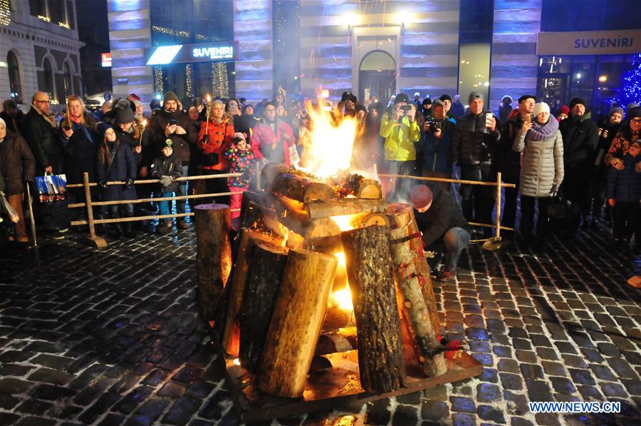 LATVIA-RIGA-WINTER SOLSTICE CELEBRATIONS