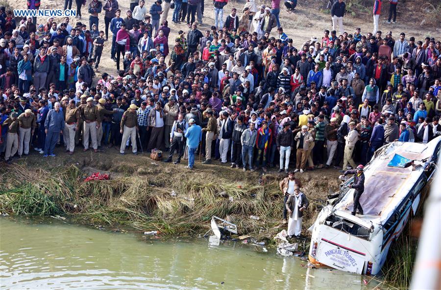 INDIA-RAJASTHAN-BUS ACCIDENT