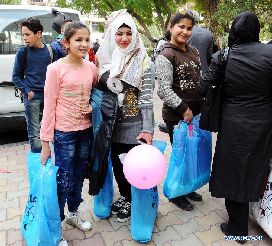 SYRIA-DAMASCUS-MARTYRS-FAMILIES