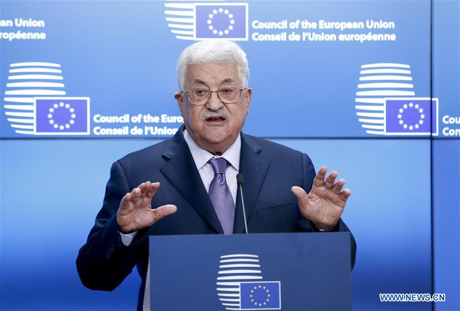 BELGIUM-BRUSSELS-EU-PALESTINE-ABBAS-VISIT