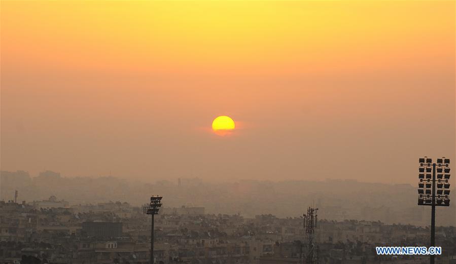 SYRIA-ALEPPO-SUNRISE