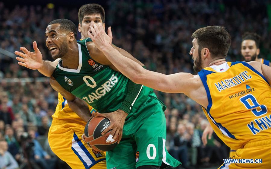 (SP)LITHUANIA-KAUNAS-BASKETBALL-EUROLEAGUE-ZALGIRIS KAUNAS VS KHIMKI MOSCOW REGION