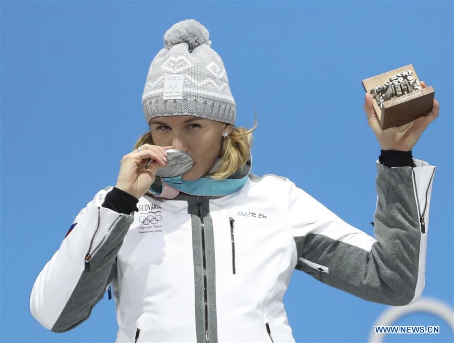 (SP)OLY-SOUTH KOREA-PYEONGCHANG-BIATHLON-WOMEN'S 15KM INDIVIDUAL-MEDAL CEREMONY