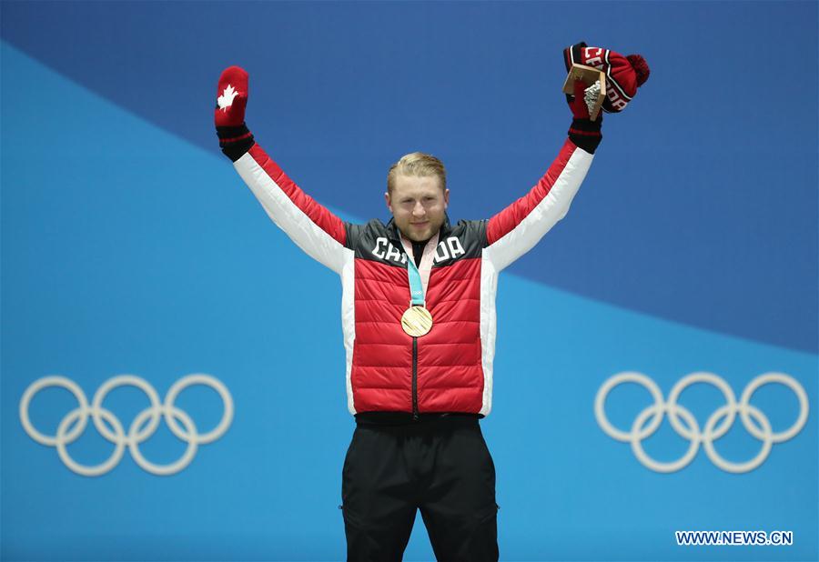 (SP)OLY-SOUTH KOREA-PYEONGCHANG-FRESSSTYLE SKIING-MEN'S SKI CROSS-MEDAL CEREMONY