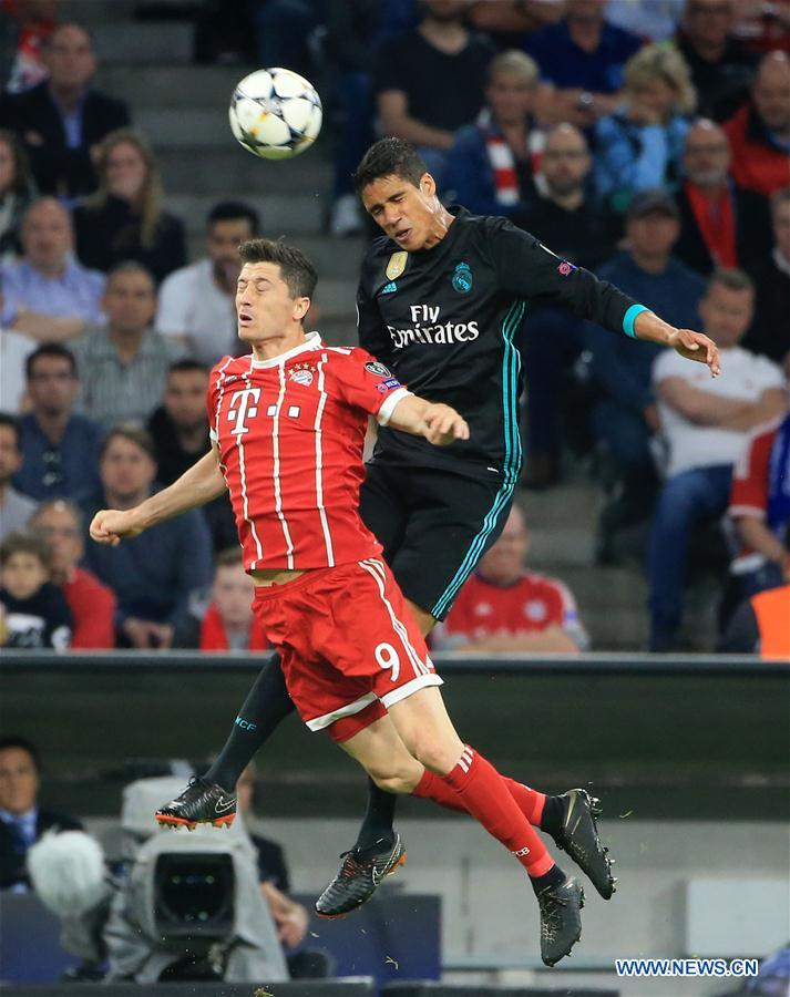 (SP)GERMANY-MUNICH-SOCCER-UEFA CHAMPIONS LEAGUE-BAYERN MUNICH VS REAL MADRID