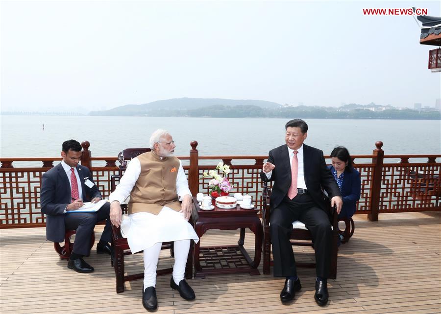 CHINA-WUHAN-XI JINPING-INDIA-MODI-INFORMAL MEETING (CN)