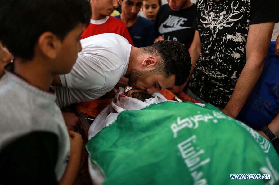 MIDEAST-GAZA-FUNERAL