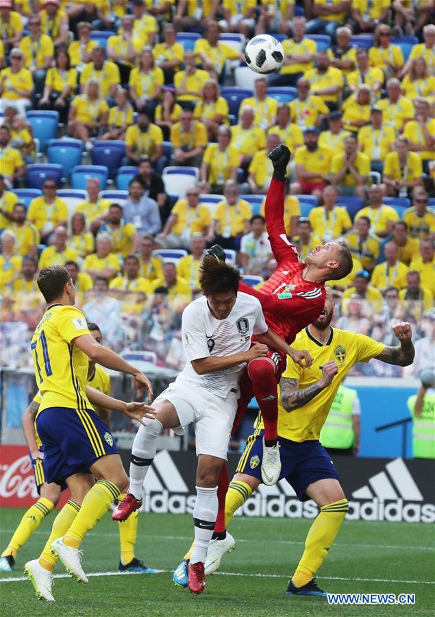 (SP)RUSSIA-NIZHNY NOVGOROD-2018 WORLD CUP-GROUP F-SWEDEN VS SOUTH KOREA