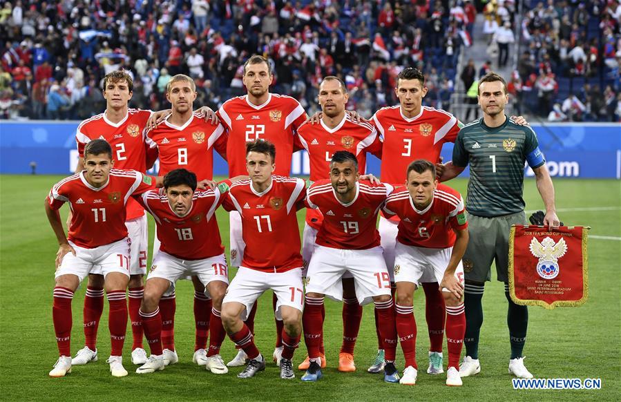 (SP)RUSSIA-SAINT PETERSBURG-2018 WORLD CUP-GROUP A-RUSSIA VS EGYPT