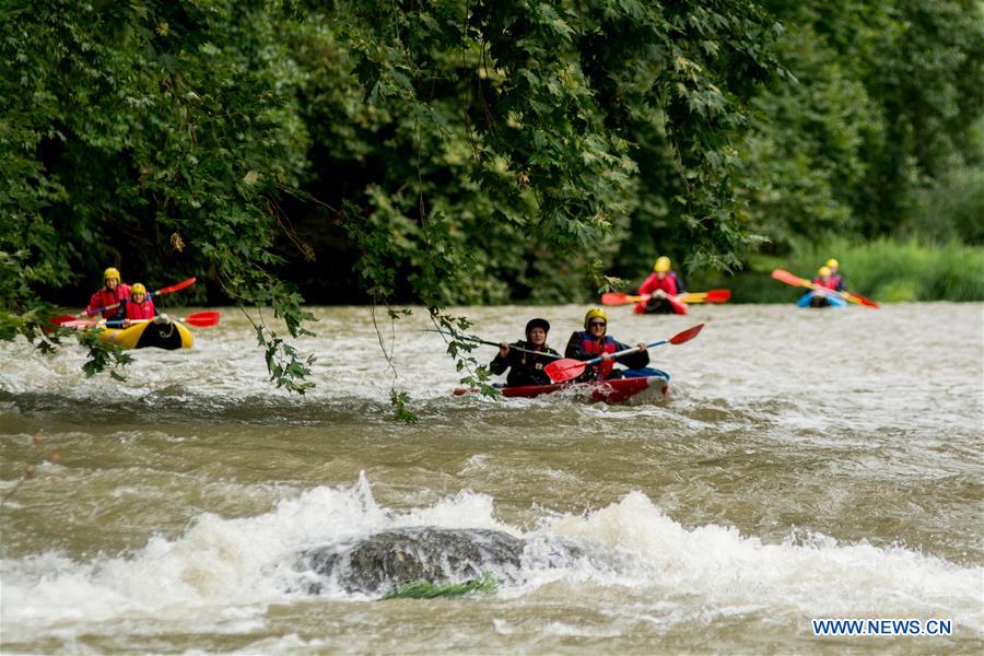 GREECE-THESSALY-TEMPI VALLEY-RAFTING