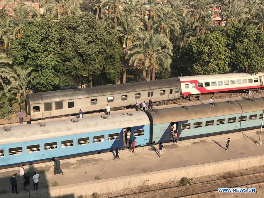 EGYPT-GIZA-TRAIN-DERAILMENT