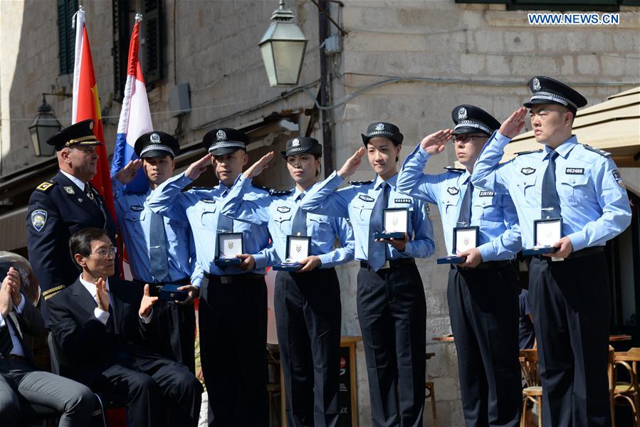 CROATIA-DUBROVNIK-TOURISM-JOINT POLICE PATROL