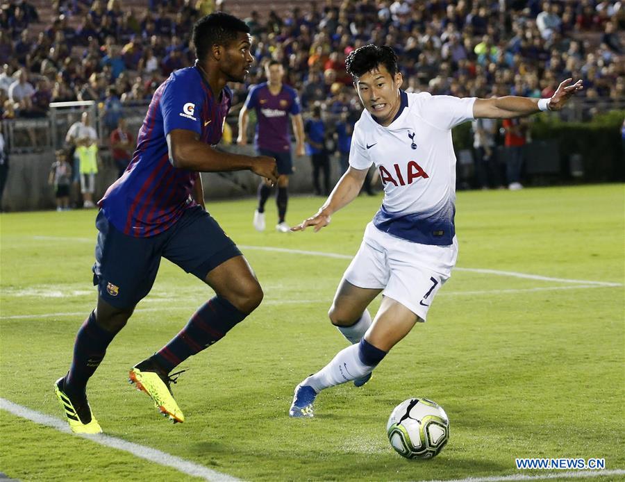 (SP)U.S.-PASADENA-SOCCER-INT'L CHAMPION CUP-BARCELONA VS HOTSPUR