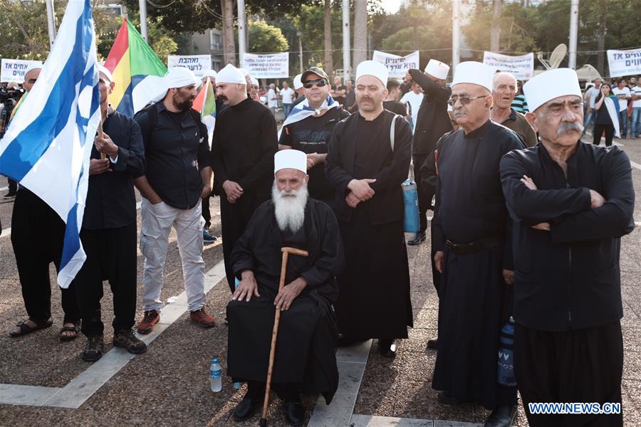 ISRAEL-TEL AVIV-DRUZE PROTEST-"JEWISH NATION-STATE" LAW