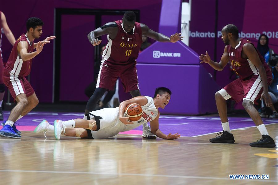 (SP)INDONESIA-JAKARTA-ASIAN GAMES-BASKETBALL-QATAR VS HONG KONG