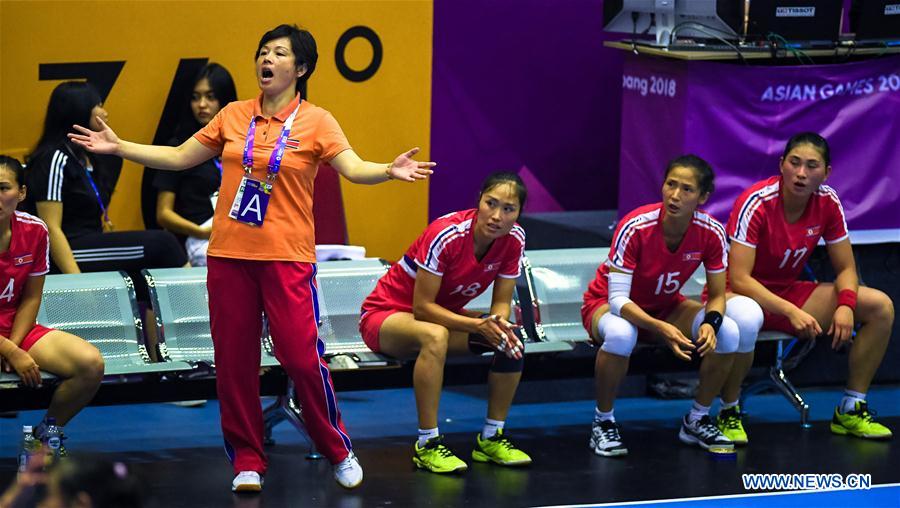 (SP)INDONESIA-JAKARTA-ASIAN GAMES-HANDBALL-DPRK VS SKOREA