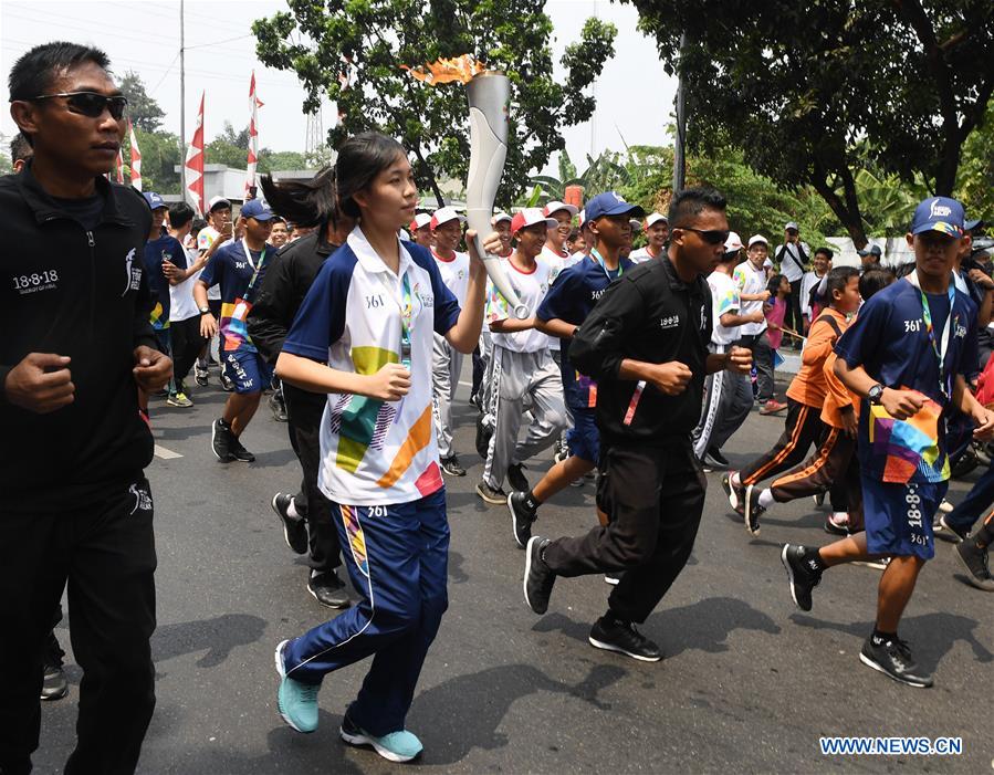 (SP)INDONESIA-JAKARTA-ASIAN GAMES-TORCH RELAY