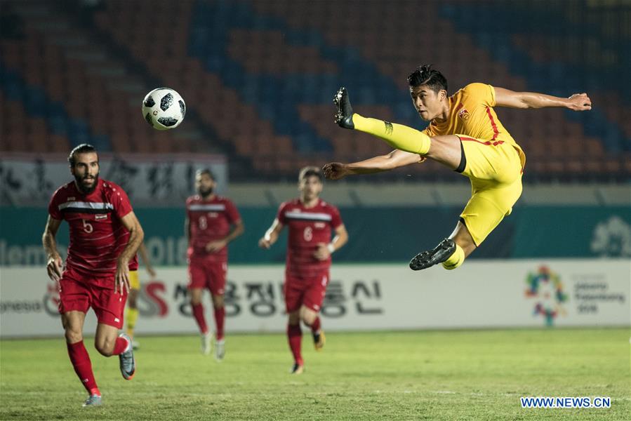 (SP)INDONESIA-BANDUNG-ASIAN GAMES-MEN'S FOOTBALL-CHINA VS SYRIA