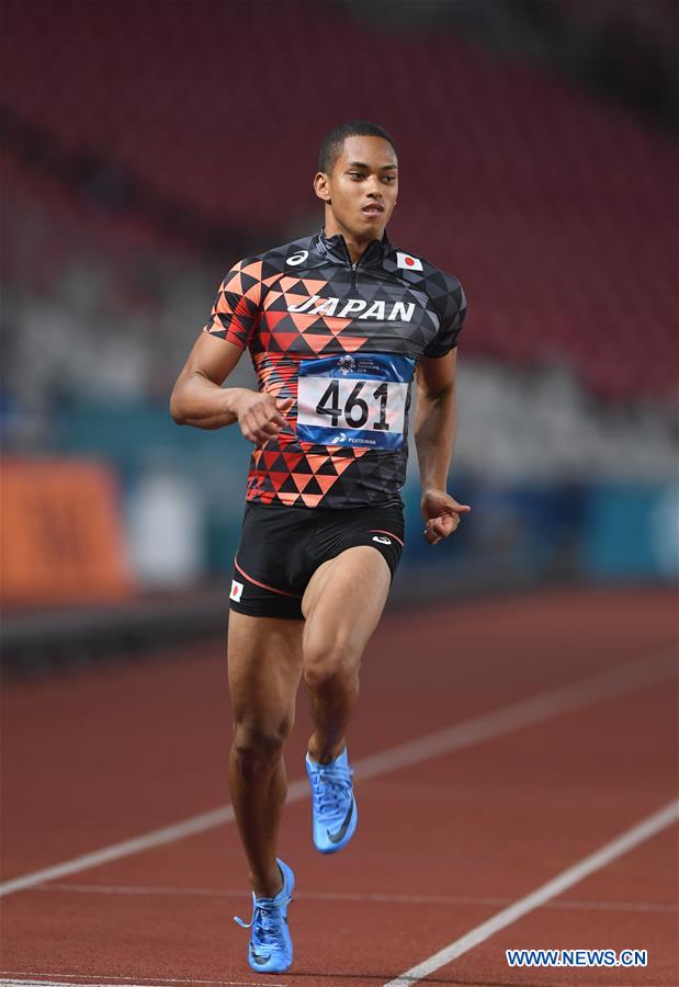 (SP)INDONESIA-JAKARTA-ASIAN GAMES-ATHLETICS-MEN'S 100M QUALIFICATION