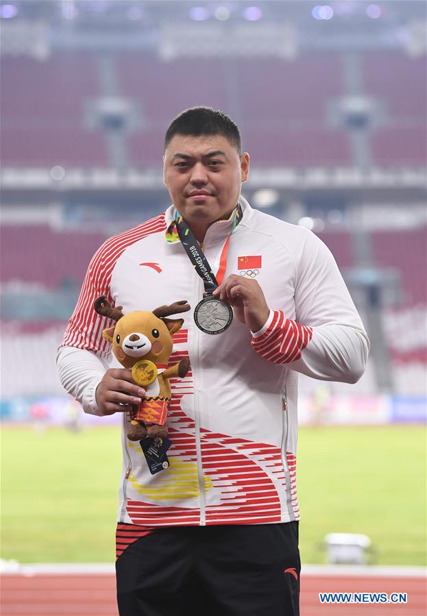 (SP)INDONESIA-JAKARTA-ASIAN GAMES-ATHLETICS-MEN'S SHOT PUT