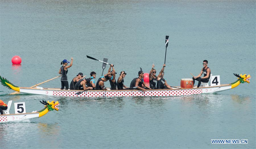 (SP)INDONESIA-PALEMBANG-ASIAN GAMES-MEN'S CANOE TBR 1000M-FINAL