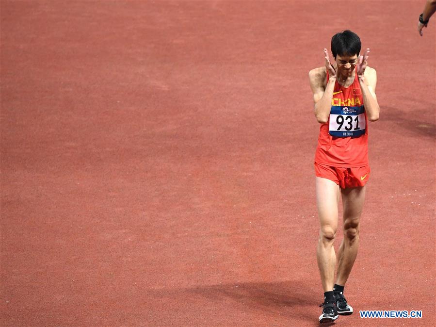 (SP)INDONESIA-JAKARTA-ASIAN GAMES-ATHLETICS-MEN'S HIGH JUMP