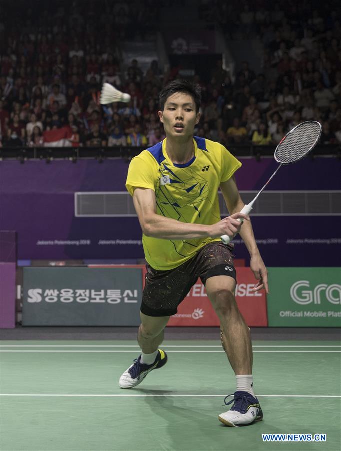 (SP)INDONESIA-JAKARTA-ASIAN GAMES-BADMINTON-MEN'S SINGLES