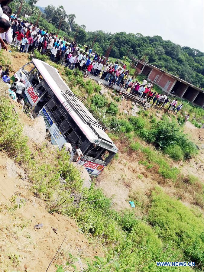 INDIA-TELANGANA-BUS ACCIDENT