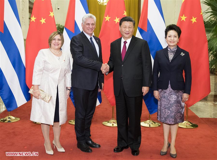 CHINA-BEIJING-XI JINPING-CUBAN PRESIDENT-TALKS (CN)