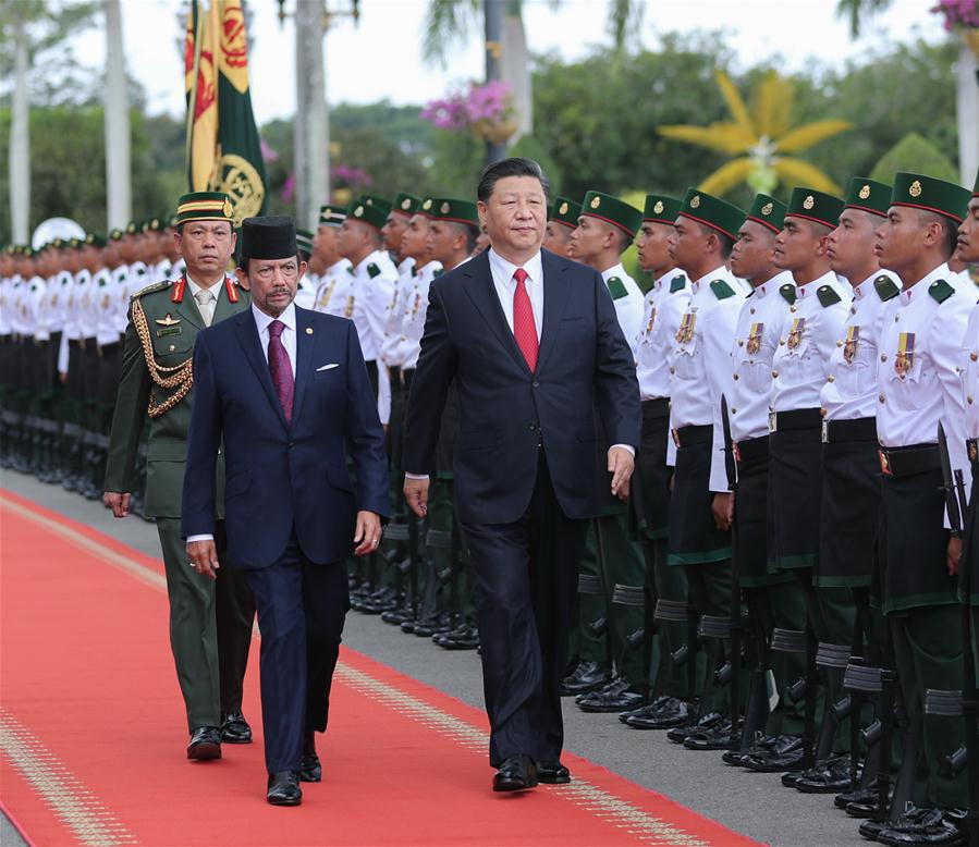 BRUNEI-CHINA-XI JINPING-HASSANAL-TALKS