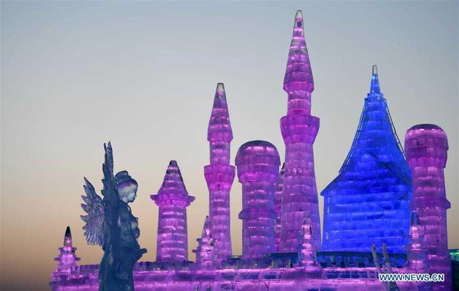 CHINA-HARBIN-ICE SCULPTURE-COMPETITION (CN)