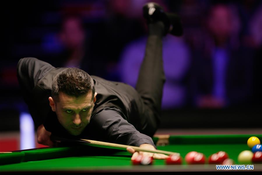 (SP) BRITAIN-LONDON-SNOOKER-MASTERS 2019-TRUMP VS SELBY