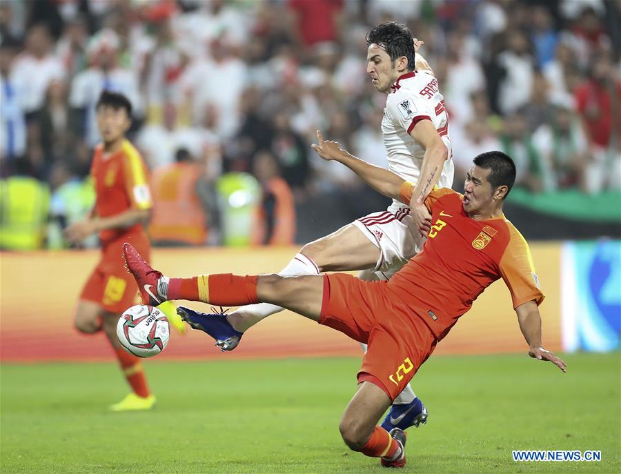 (SP)UAE-ABU DHABI-FOOTBALL-ASIAN CUP-CHINA-IRAN