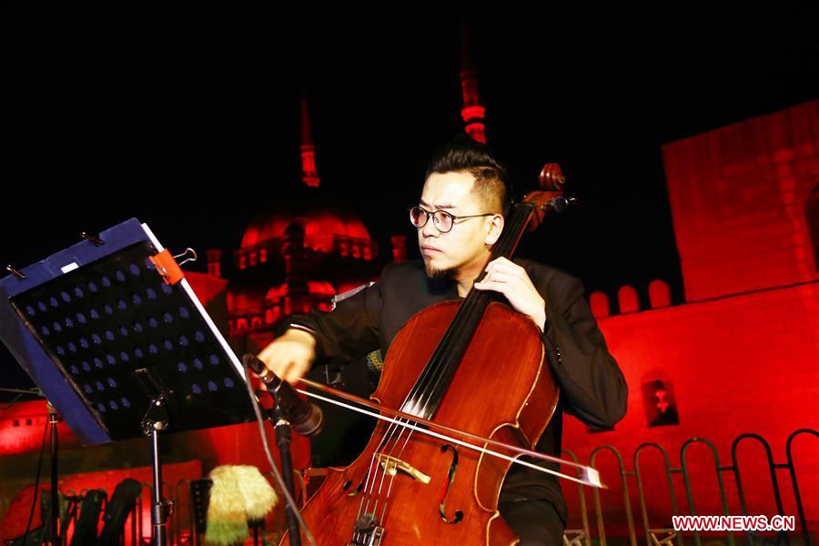 EGYPT-CAIRO-LIGHTING CEREMONY-CHINESE SPRING FESTIVAL-CELEBRATION