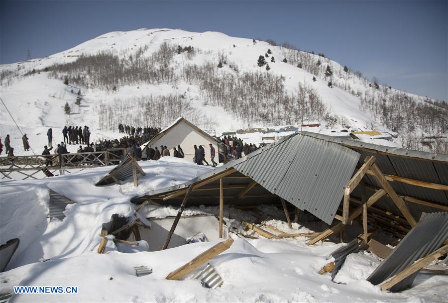 KASHMIR-SRINAGAR-AVALANCHE-POLICE POST