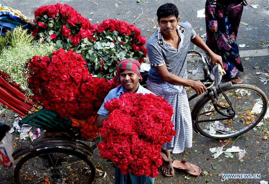 BANGLADESH-DHAKA-FLOWER-MARKET