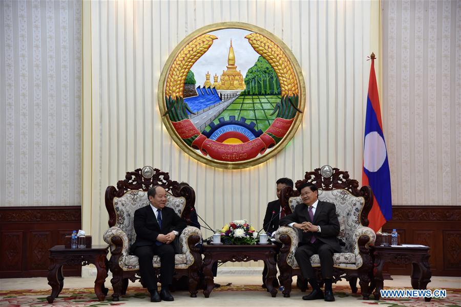 LAOS-VIENTIANE-PM-CHINA-NING JIZHE-MEETING