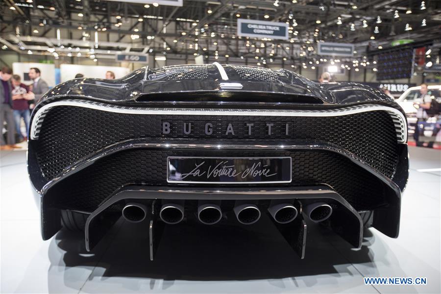 SWITZERLAND-GENEVA-INTERNATIONAL MOTOR SHOW-BUGATTI-LA VOITURE NOIRE