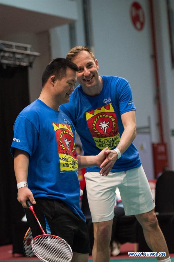 (SP)UAE-ABU DHABI-SPECIAL OLYMPICS-UNIFIED BADMINTON