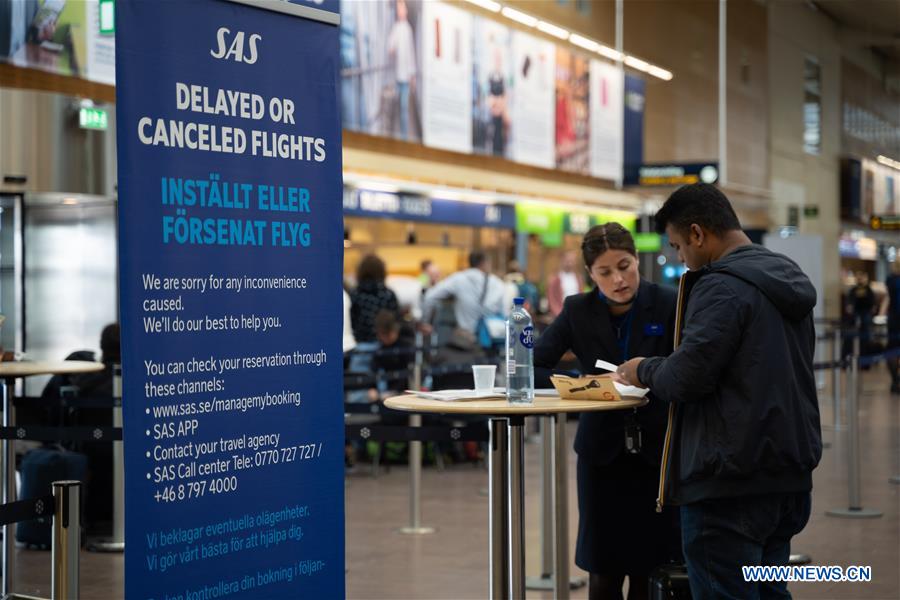 SWEDEN-STOCKHOLM-SAS-STRIKE