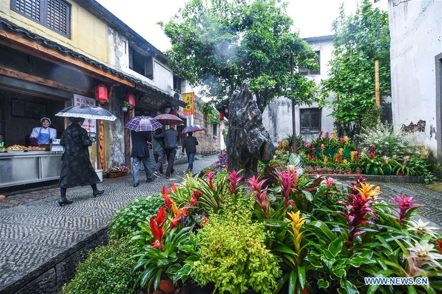 CHINA-ZHEJIANG-HANGZHOU-ANCIENT TOWN-FLOWER EXHIBITION (CN)