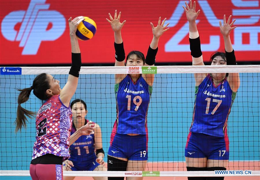 (SP)CHINA-TIANJIN-ASIAN WOMEN'S CLUB VOLLEYBALL CHAMPIONSHIP-JPN VS KAZ (CN)