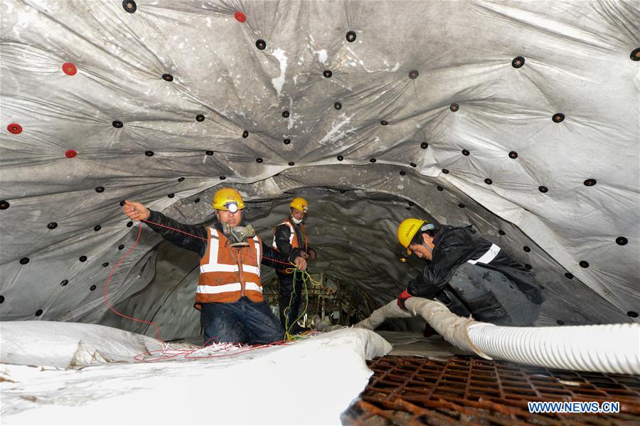 CHINA-XINJIANG-RAILWAY TUNNEL-CONSTRUCTION (CN)