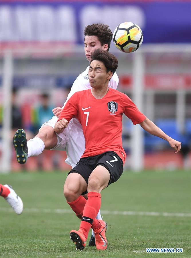 (SP)CHINA-CHENGDU-FOOTBALL-PANDA CUP INTERNATIONAL YOUTH TOURNAMENT-KOR U18 VS NZL U18 (CN)