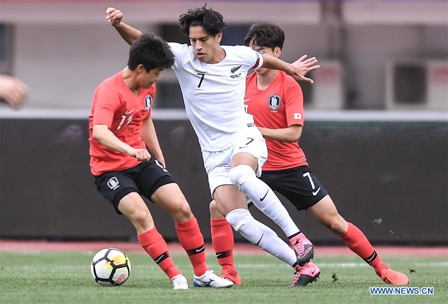 (SP)CHINA-CHENGDU-FOOTBALL-PANDA CUP INTERNATIONAL YOUTH TOURNAMENT-KOR U18 VS NZL U18 (CN)