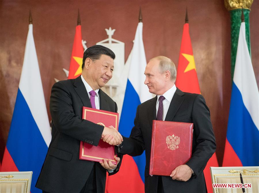 RUSSIA-MOSCOW-CHINA-XI JINPING-VLADIMIR PUTIN-TALKS