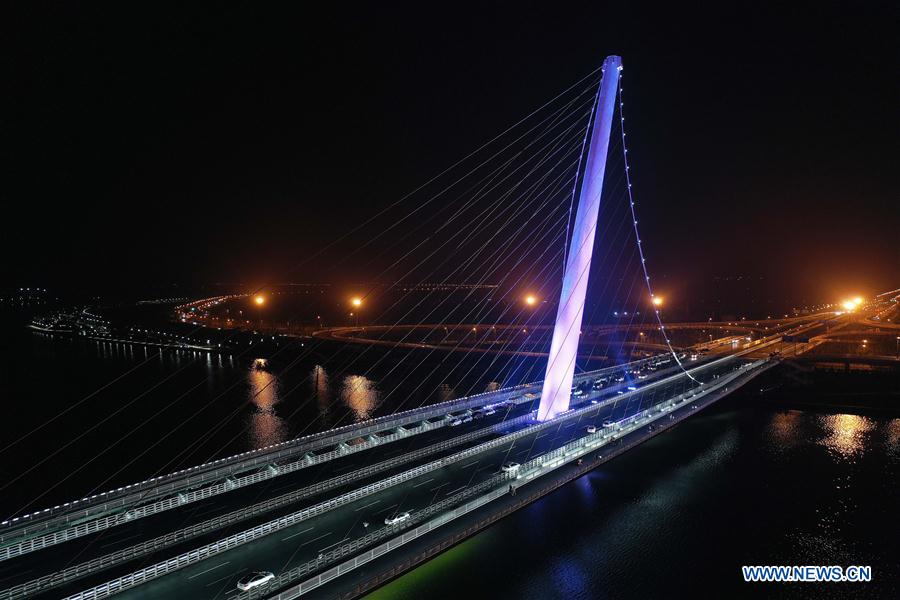 CHINA-SHANXI-TAIYUAN-BRIDGES-NIGHT VIEWS (CN)