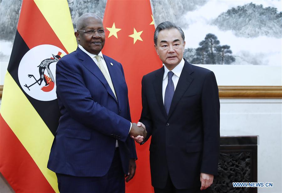 CHINA-BEIJING-WANGYI-UGANDA'S FM-MEETING (CN)