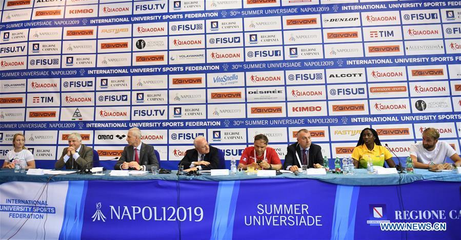 (SP)ITALY-NAPLES-SUMMER UNIVERSIADE 2019-PRESS CONFERENCE