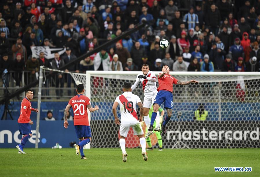 (SP)BRAZIL-PORTO ALEGRE-SOCCER-COPA AMERICA 2019-CHILE VS PERU